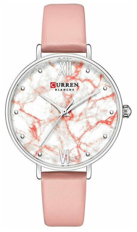 Наручные часы CURREN, серебряный, розовый