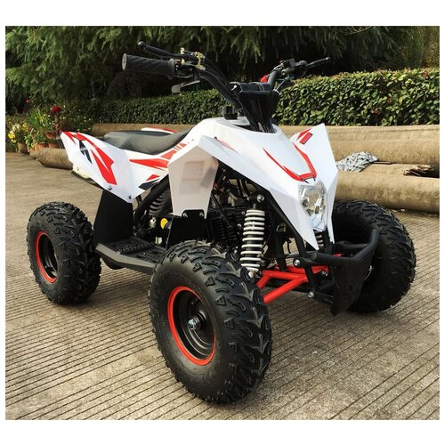 Детский квадроцикл бензиновый MOTAX GEKKON 90cc 1+1 (Реверс) Бело-красный