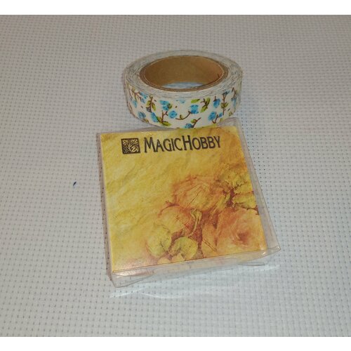 Ткань на клеевой основе (скотч) для творческих работ (1,5см)