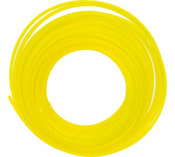 Леска 2.4мм 15м круглая желтая блистер Roundline 240-15-1на пластик. обойме