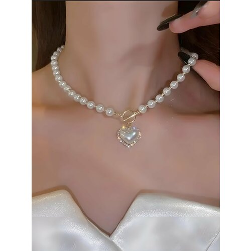 Колье ROYAL JASMINE жемчуг имитация искусственный камень длина 40 см белый 100₽