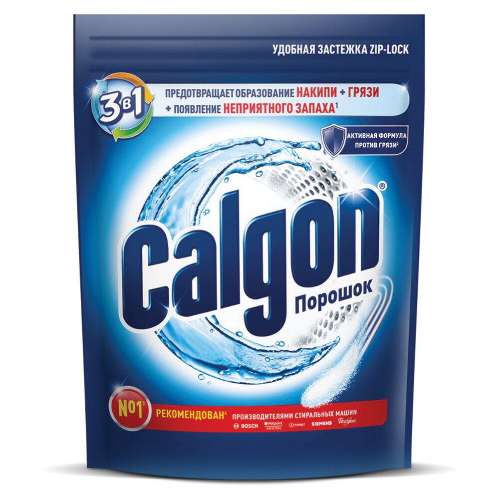 Средство для смягчения воды и удаления накипи в стиральных машинах 1,5 кг, CALGON (Калгон), 3184463 упаковка 2 шт.