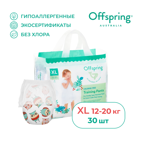 фото Offspring трусики xl (12-20 кг), 30 шт., совы
