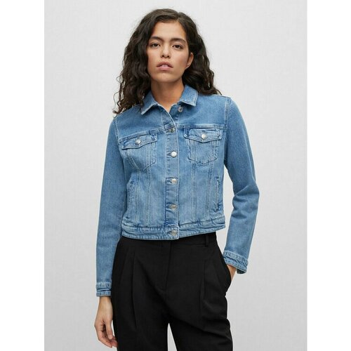 Куртка HUGO, размер S [INT], синий джинсовая куртка размер 120 черный