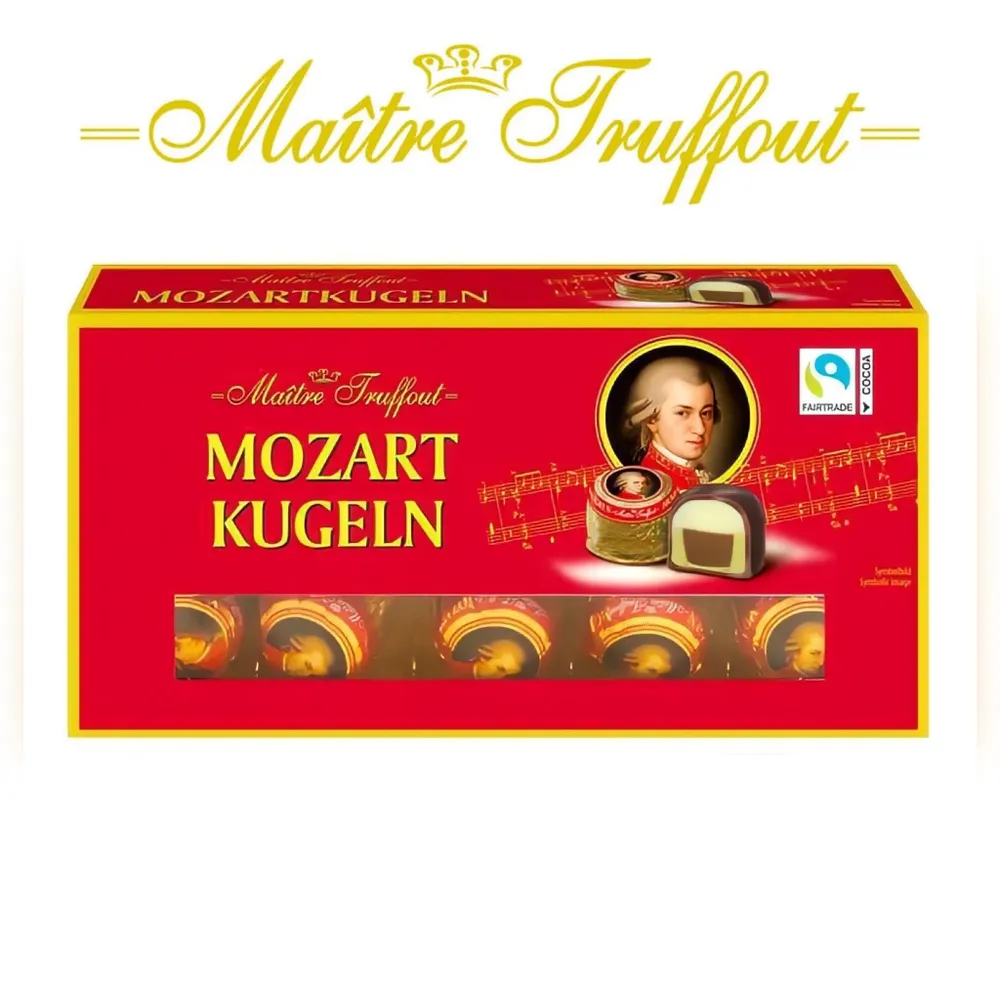 Шоколадные конфеты MOZART Kugeln с марципановой начинкой Maitre Truffout (Австрия) 200 гр.