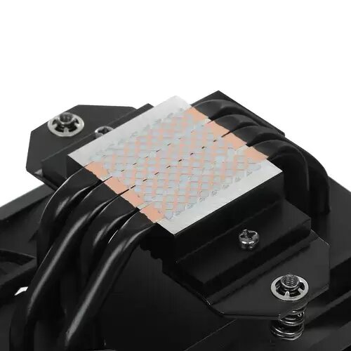 Кулер для процессора DEEPCOOL AK400 ZERO DARK PLUS LGA1700/1200/115X/AM5/AM4 (12шт/кор, TDP 260W, PWM, DUAL Fan 120mm, 4 тепл. Трубки, черный) RET (AK400 ZERO DARK PLUS) - фото №15