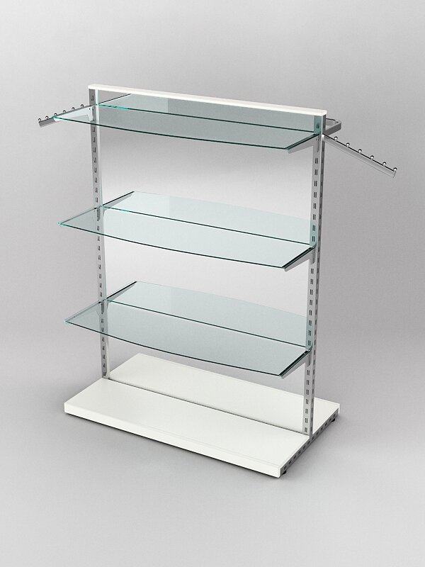 фото Вешало "Bazic" с зеркалами №13б, Белый 120 x 65 x 158 см