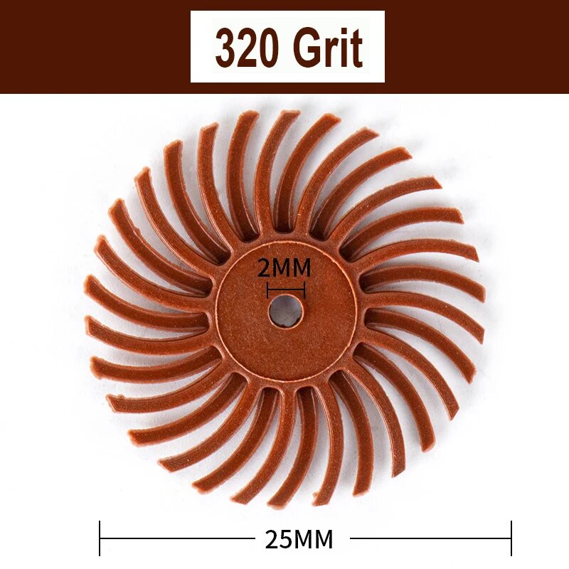 NEWTRY Спиральные полировальные диски для стоматологии 80~2500 Grit, 320 Grit