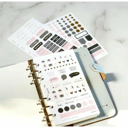 Набор стикеров FILOFAX Confetti Stickers для органайзеров, блокнотов, клипбуков 6 шт