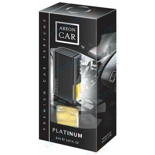 фото Ароматизатор на печку жидкий areon car platinum платина в коробке 8 мл