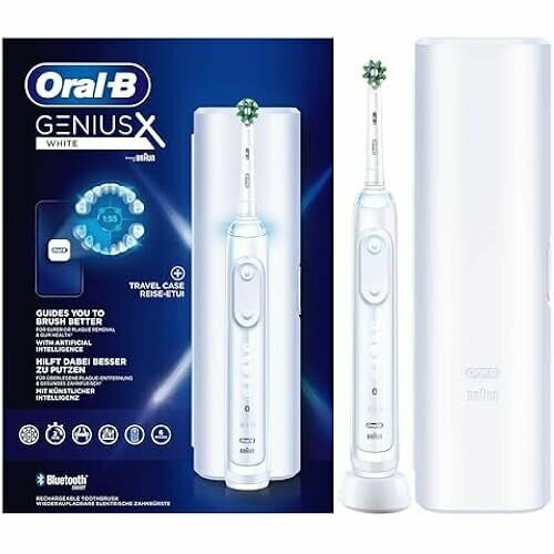 Электрическая зубная щетка Oral-B Genius X белый цвет 31390₽