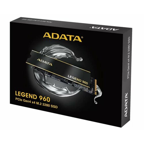 Накопитель SSD M.2 2280 ADATA LEGEND 960 2TB, PCIe Gen4 x4 7400/6800MB/s, 1560 TBW, NVMe, M.2
