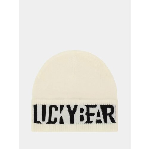 фото Шапка lucky bear для женщин, размер onesize, молочный