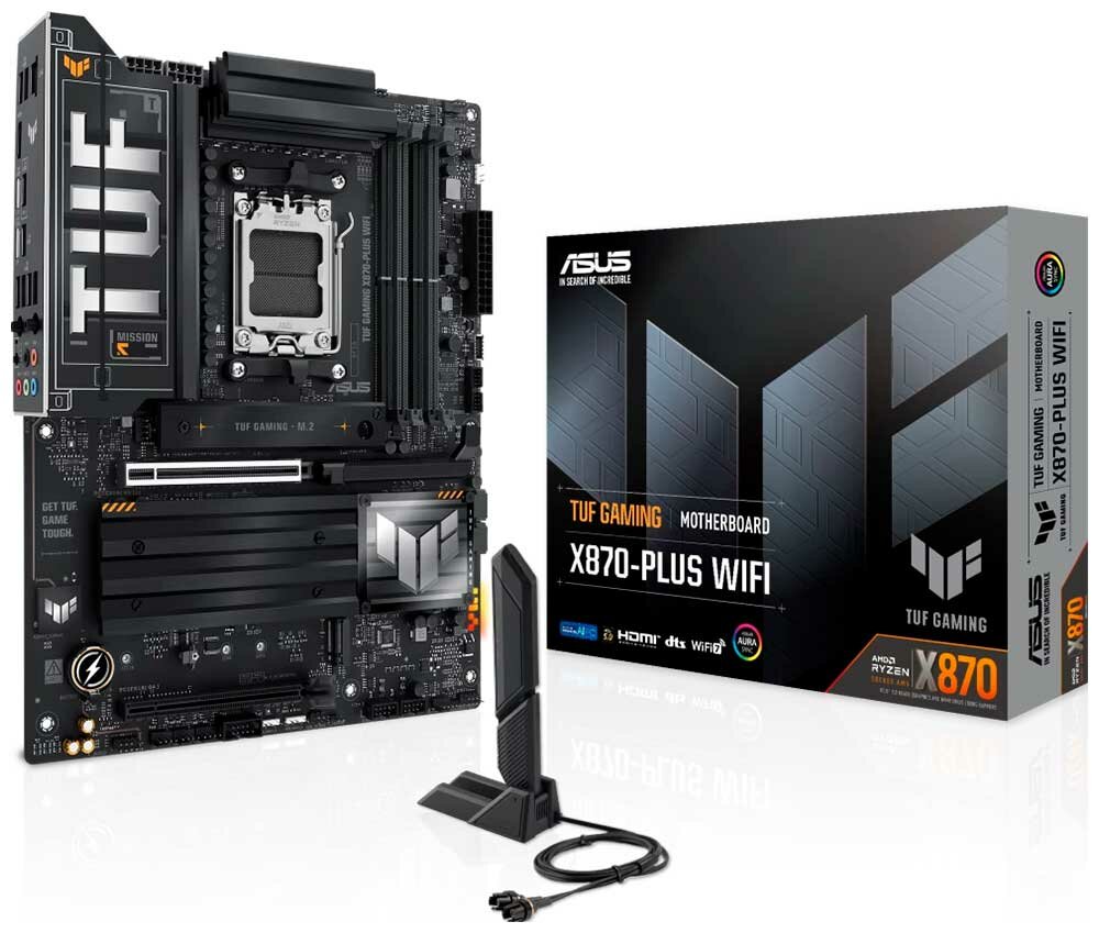 Материнская плата Asus TUF GAMING X870-PLUS WIFI (AM5, ATX)