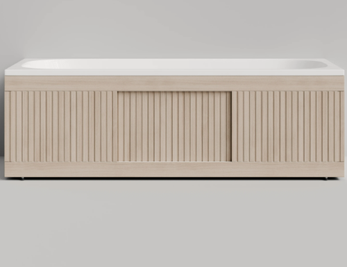 Изображение товара Экран под ванну "Рифленый", влагостойкий, рифленая поверхность, lдуб