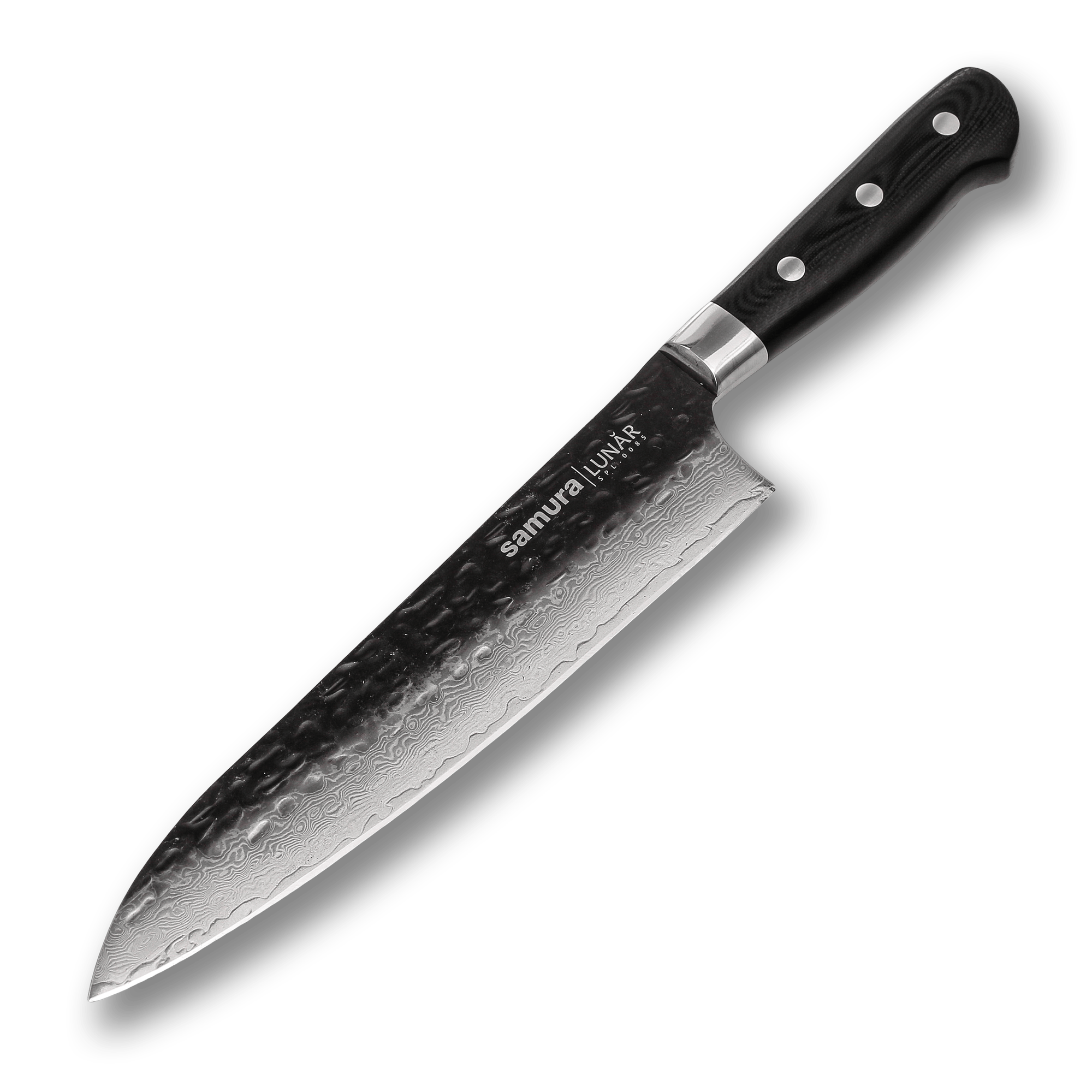 Поварской кухонный шеф-нож Samura 21.2 см, сталь VG-10 в обкладках из дамасской стали, SPL-0085