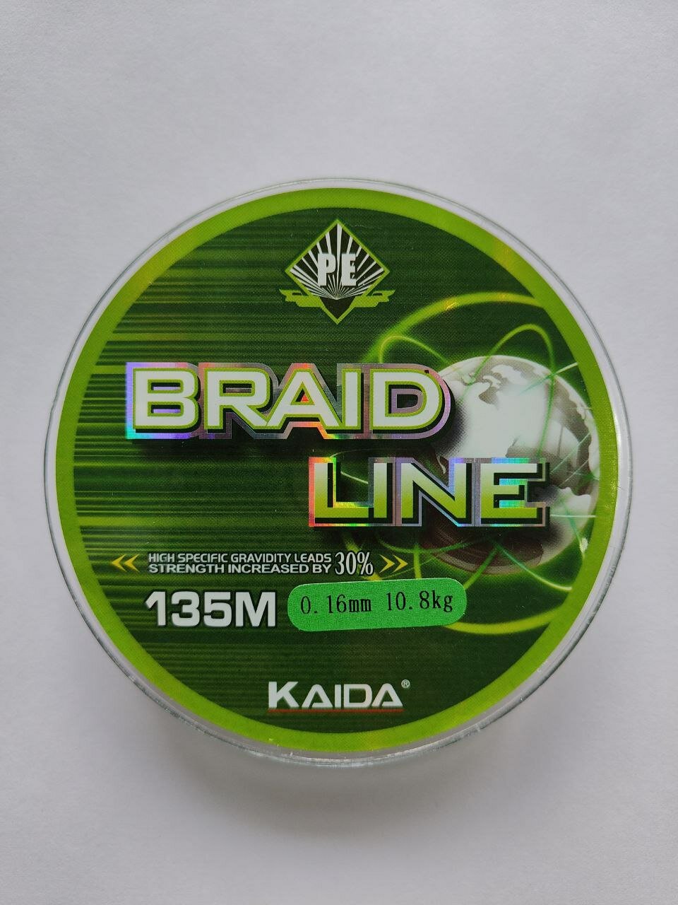 Плетеный шнур BRAID LINE Каида green 135m 0,16 мм 10.8кг — фото 1