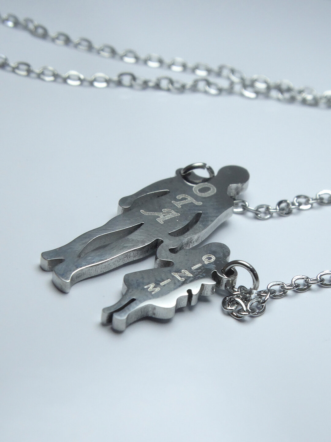 Цепь, 1 шт., длина 28 см, бесцветный, белый — фото 1