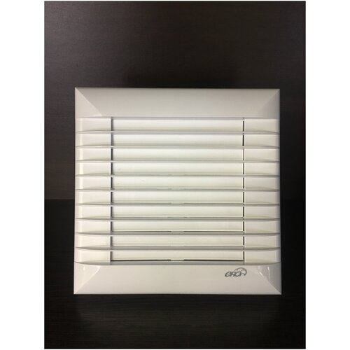 Электровентилятор осевой канальный бытовой (с авто жалюзи) (100) (EURO 4A)/вентилятор вытяжной / малошумный / для кухни.