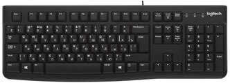 Клавиатура Logitech K120 оптический, черный, русская/английская, 1 шт.