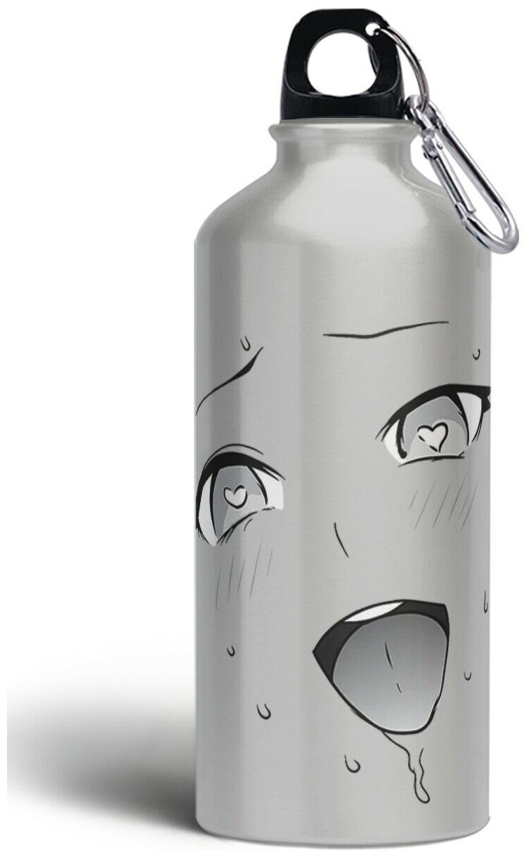Бутылка спортивная/туристическая фляга аниме микс ахегао - 5155 Ф