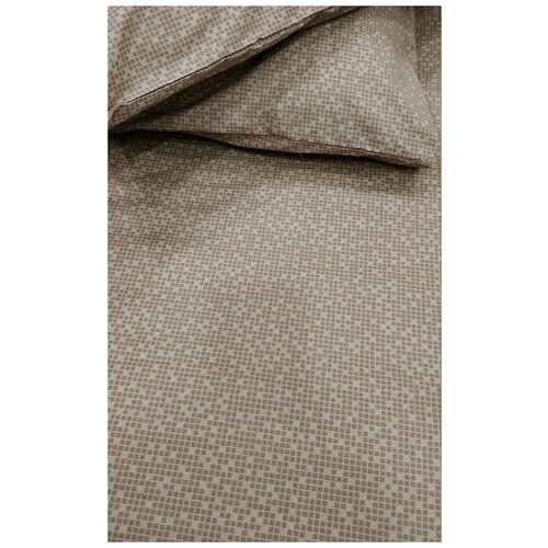 Простыня на резинке, хлопок, поплин, 120х200 х30см, молочный шоколад