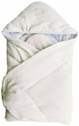 Конверт-одеяло велюр с вышивкой Белый
