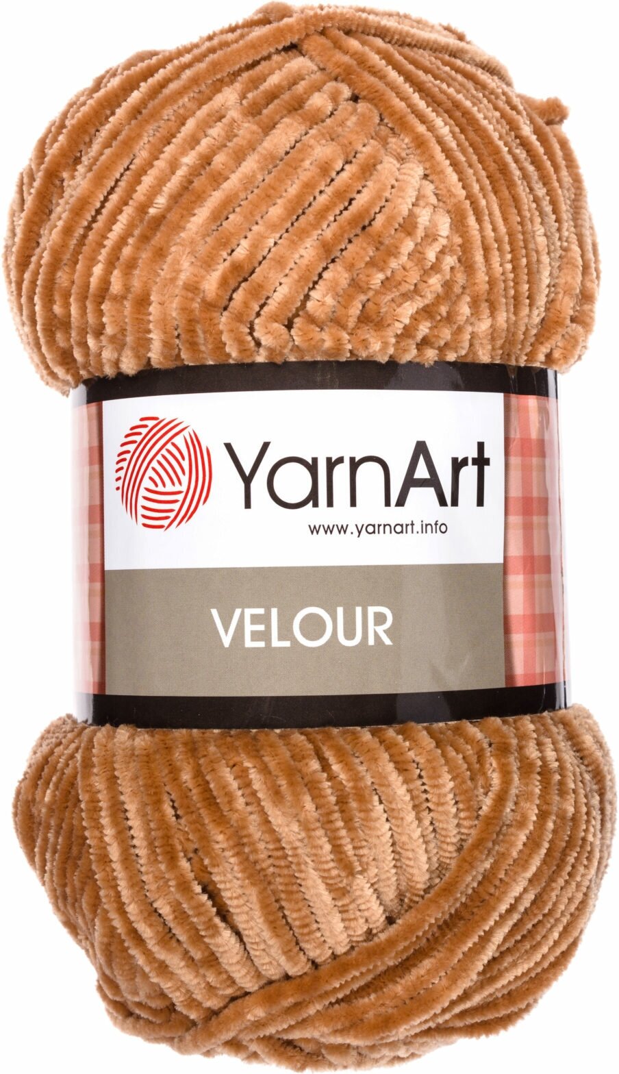 Пряжа YarnArt Velour темный беж (849), 100%микрополиэстер, 170м, 100г, 3шт