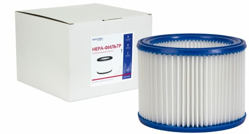 EURO Clean Original фильтр складчатый из полиэтера для пылесоса Nilfisk Alto AERO 20-11, 20-21, 21-01 PC, 20-01, 21-21 PC EUR NLSM ALTO 20 NLSM-ALTO20