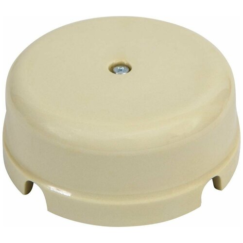 Коробка установочная Мезонинъ Classic 80x80 круглая IP20 слоновая кость для открытой проводки 1240₽