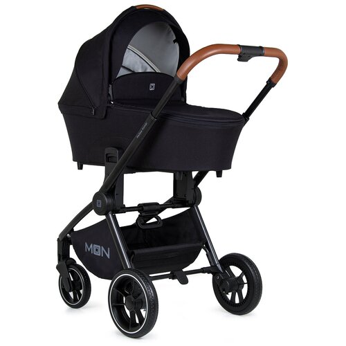 Коляска 2в1 Moon ReSea Kombi, Black Melange