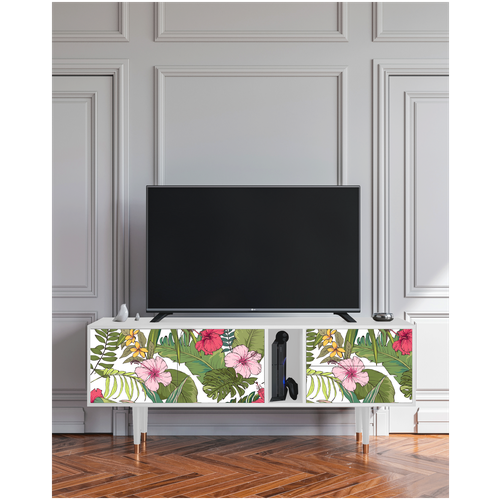 ТВ-Тумба - STORYZ - T1 Verdant Tropics, 170 x 69 x 48 см, Белый