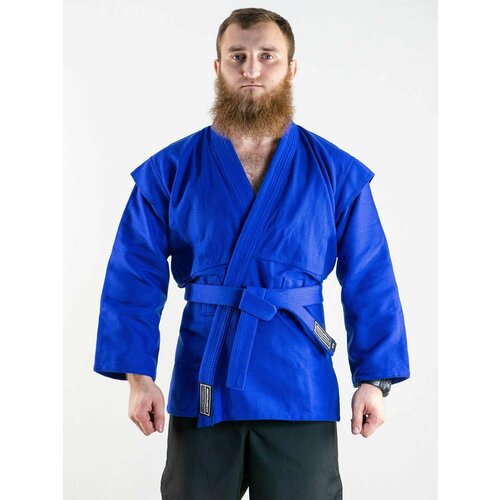 Куртка-кимоно  для самбо Boybo с поясом, размер 180, синий