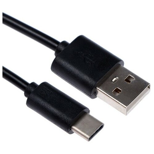 Кабель OXION, Type-C - USB, 1 м, черный кабель oxion usb type c 1 м цвет белый