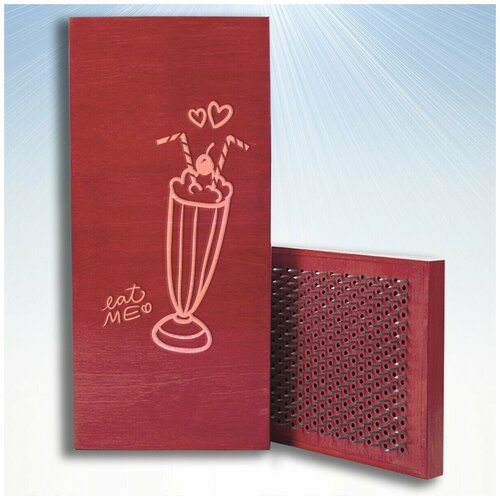 фото Доска садху с динамическими гвоздями, любовь еда сердце съешь меня - 1656 красная goodwood