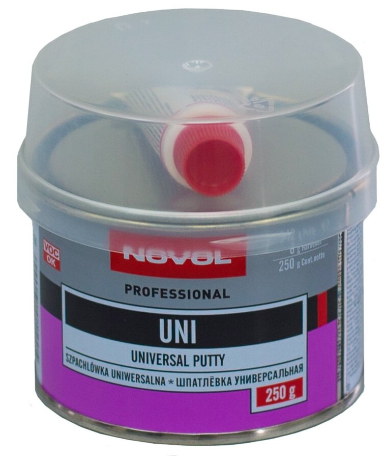 NOVOL Uni Universal Putty Универсальная полиэфирная шпатлевка 0,25 кг.