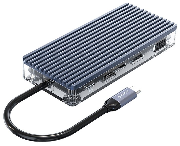 USB-концентратор Orico WB-11P серый