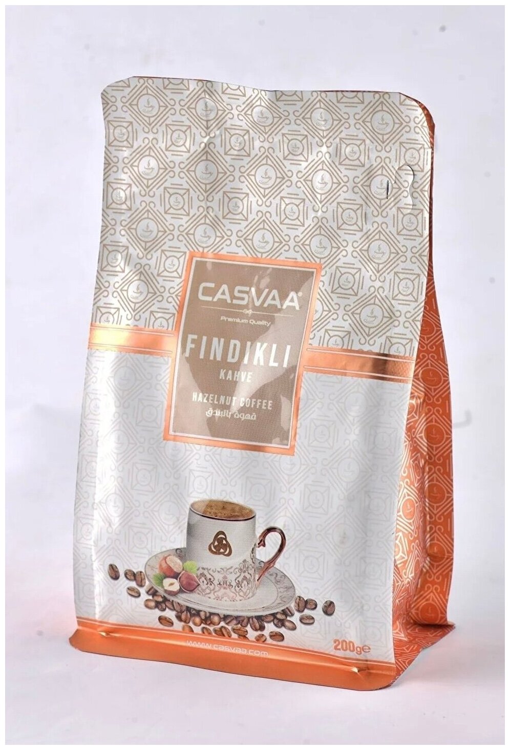 Кофе с фундуком, кофе молотый, Casvaa, Findikli Kahve, 200 грамм - фотография № 3