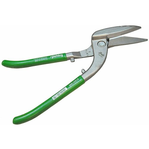 Ножницы по металлу пеликаны зеленые FREUND L300 левые с ПВХ ручками