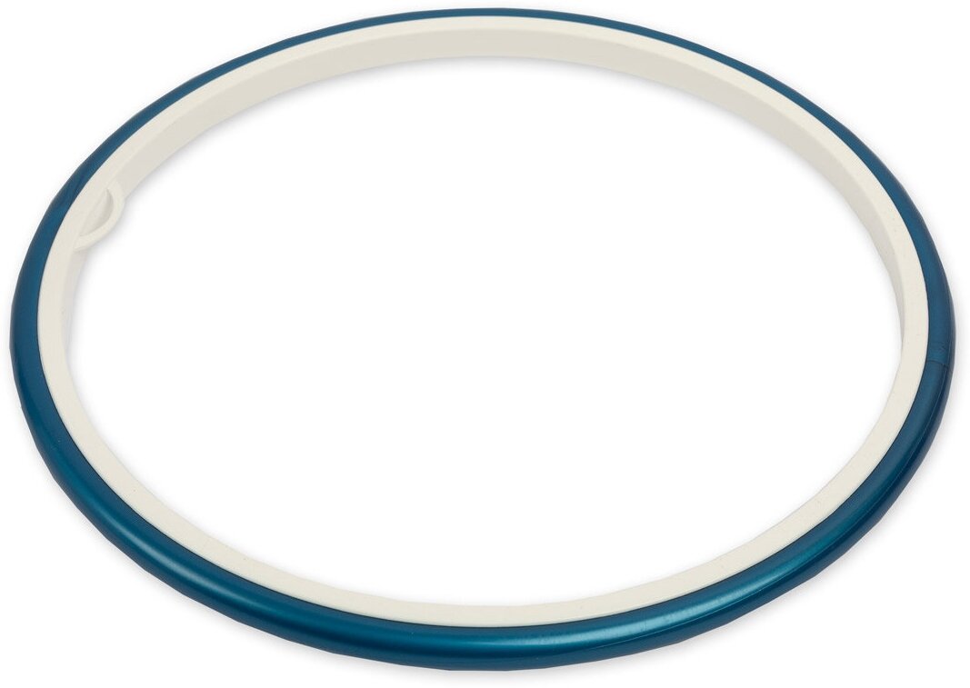 Gamma ПРБ-21-DD58 пяльцы-рамка круглые пластик, синий/белый, d 210 мм, (внутр. d 195) мм