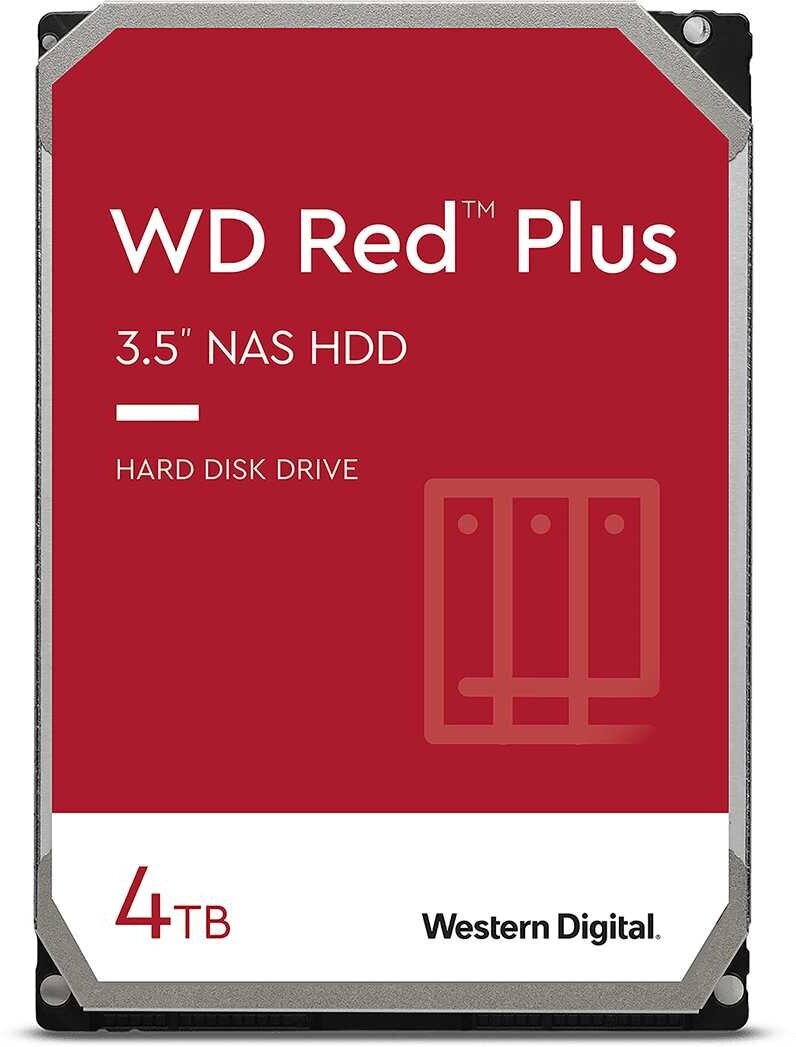 Жесткий диск WD Red Plus WD40EFPX 4TB, SATA III, 3.5"