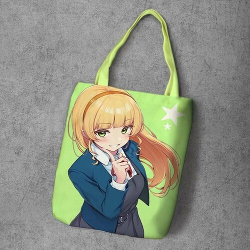 фото Сумка шоппер anime dakimakura, фактура рельефная, мультиколор