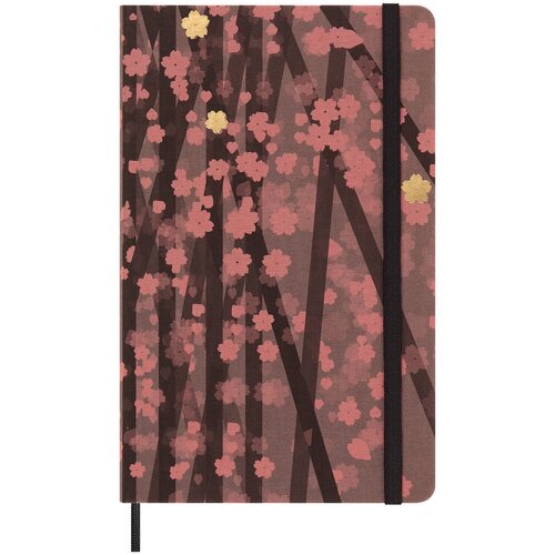 Блокнот Moleskine LIMITED EDITION SAKURA LESU06QP060 Large 130х210мм обложка текстиль 176стр. линейка темно-розовый