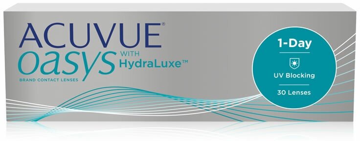 Контактные линзы 1 Day Acuvue Oasys with HYDRALUXE (30 pack), 9,0, -8,50