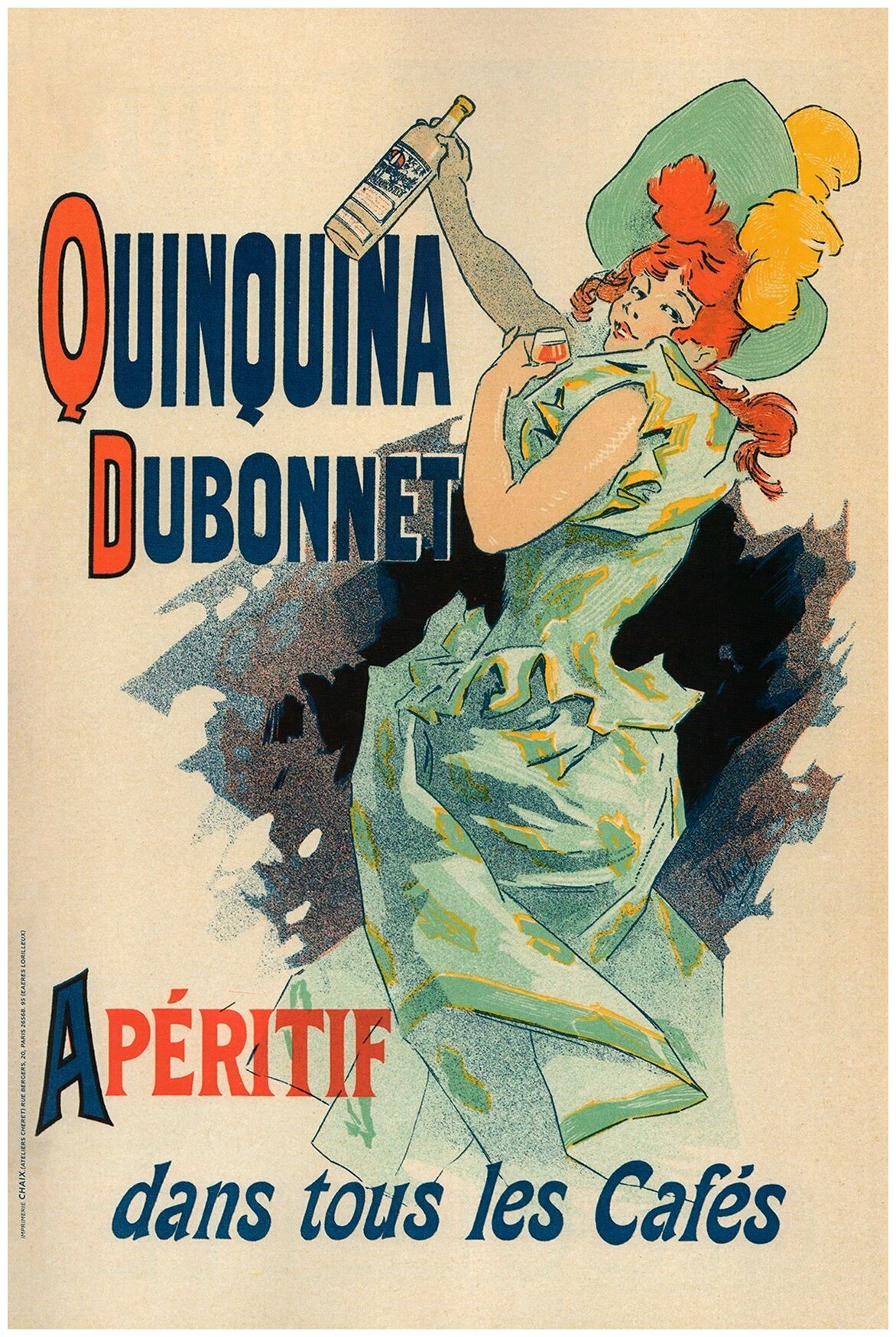 Постер / Плакат / Картина Рекламный плакат - Quinquina Dubonnet 40х50 см в подарочном тубусе