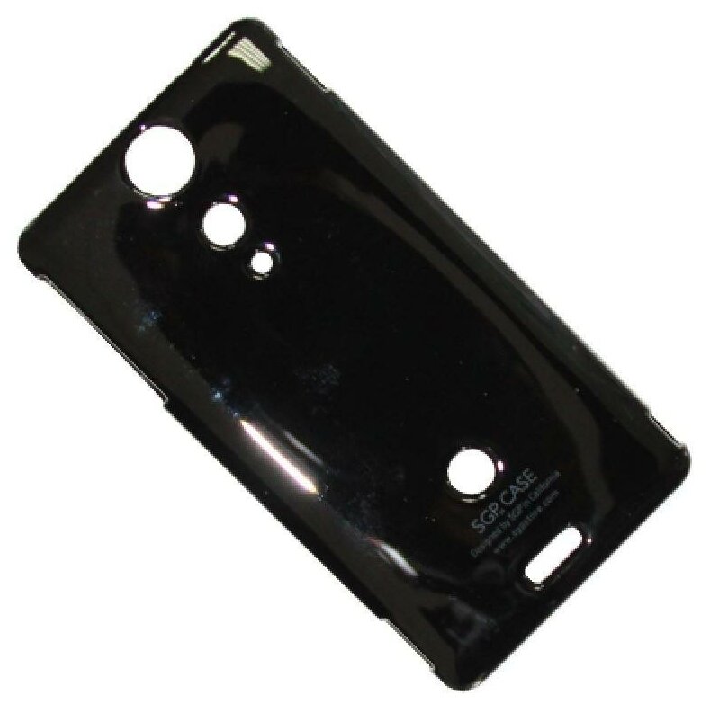 Чехол для Sony LT29 (Xperia TX) задняя крышка пластик лакированный SGP Case Ultra Slider <черный>