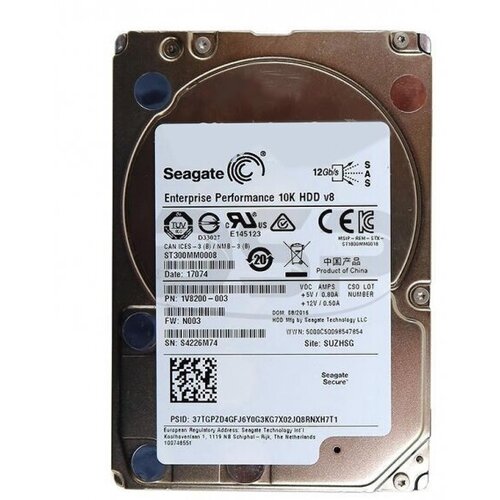 Жесткий диск Seagate ST300MM0008 300Gb 10000 SAS 2,5 HDD