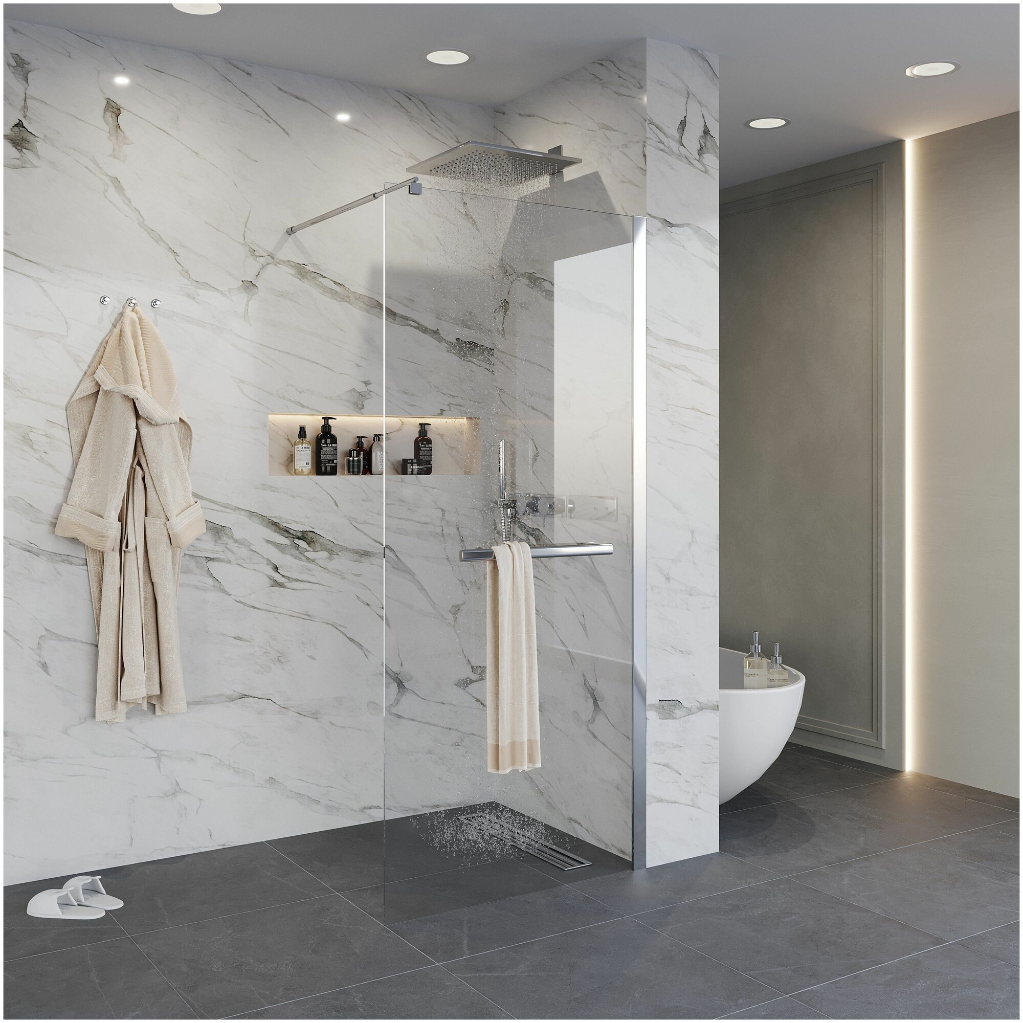 фото Душевая перегородка Niagara NG-661-11 (110x195)