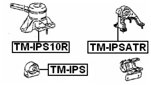 Подушка двигателя передняя Febest TM-IPS