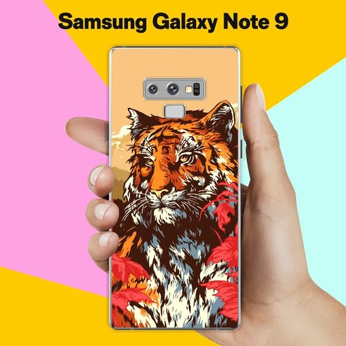 силиконовый чехол розовый ананас на samsung galaxy note 9 самсунг галакси нот 9 Силиконовый чехол на Samsung Galaxy Note 9 Тигр / для Самсунг Галакси Ноут 9